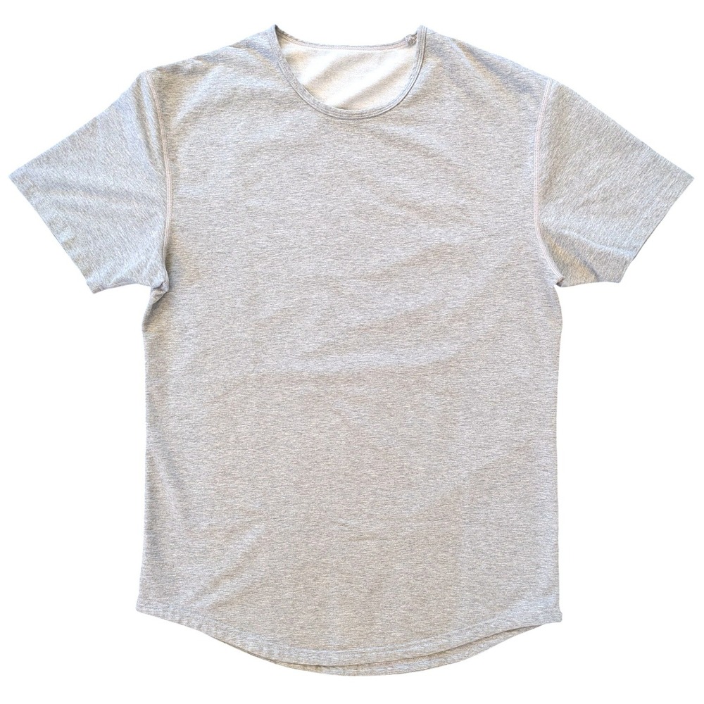 BYLT Basics Drop Cut Short Sleeve T Shirt heathered Gray Men's Size Medium